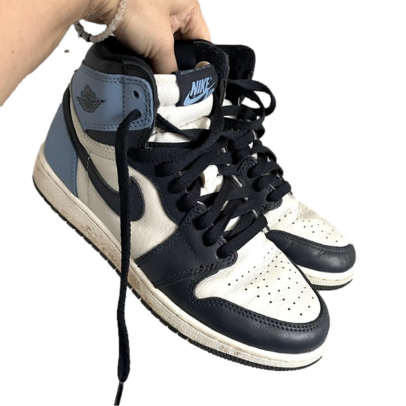 Jordan Shoes - Jordan 1 Retro High Sail/Obsidian/University Blue - 6Y/7.5US